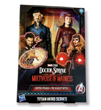 Marvel Doctor Strange &amp; Scarlet Witch 12&quot; Titan Hero Series 2 Pack Figures 2022 - £14.43 GBP