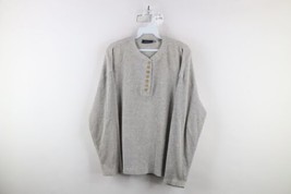 Vtg 90s Streetwear Womens Large Distressed Thermal Waffle Knit Henley T-... - £26.69 GBP