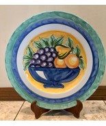 Studio Nova FRULOS GRAPES Hand Painted XLarge Round Portugal Made Platte... - $75.00