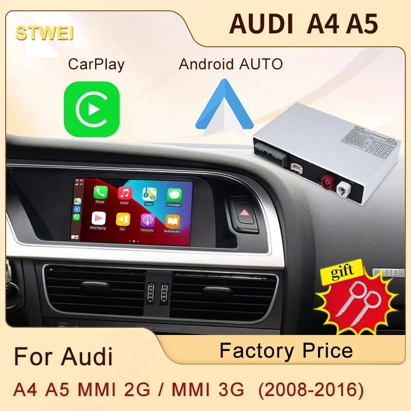 Wireless Apple CarPlay For Audi A4 A5 MMI 2G MMI 3G 2008-2016 Car Play Android - £255.49 GBP+
