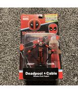 2018 San Diego Comic Con Debut Deadpool &amp; Cable Wooden Puppet #983/1500 ... - $238.26 MXN