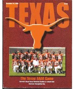 November 24, 2000 TEXAS A&amp;M AGGIES vs. TEXAS LONGHORNS Football Game Pro... - $22.49