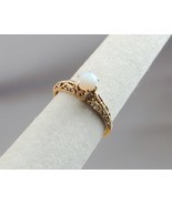 Victorian 14k Filigree Ring Opal Solitaire Great Mounting For Any Stone - $350.00
