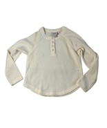 Falls Creek Girls Long Sleeve Ivory Waffle Top Small 6/6X Brand New Snap - $18.57 CAD