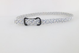 Vintage 90s Streetwear Roped Braided Tactical Uniform Belt Mens OSFA Whi... - $650.90 MXN