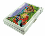 Pirate Treasure D3 100&#39;s Size Cigarette Case with Built in Lighter Metal... - $21.73
