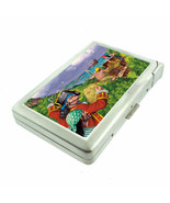 Pirate Treasure D3 100&#39;s Size Cigarette Case with Built in Lighter Metal... - £17.45 GBP