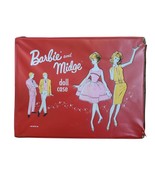 Barbie &amp; Midge 1963 Double Doll Case Red Carrying Display Trunk Vintage - $465.06 MXN
