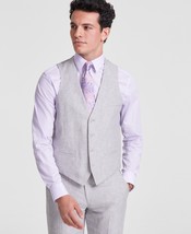 Bar III Men&#39;s Slim Fit Linen Suit Vest in Gray-XL 44-46R - $451.57 MXN
