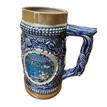 Vintage Hawaii Ceramic Beer Mug Stein Aloha State Colorful Map Souvenir ... - $10.88
