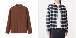 Muji Women&#39;s Flannel Shirt, Muji Women&#39;s Warm Plaid Cotton Flannel Shirt, - $14.98