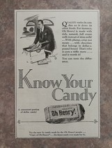 Vintage 1927 Oh Henry Milk Nut Candy Bar Original Ad 422 - £5.18 GBP