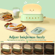 Creative LED Bread Maker Night Light USB Charging Dimming Toast Lamp Bedroom Chi - £14.25 GBP