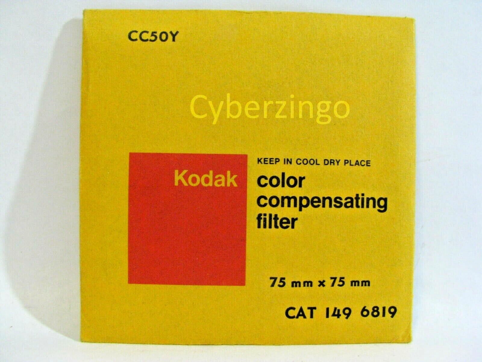 Kodak CC50Y 1496819 Color Compensating 75mm x 75mm Filter NEW OLD STOCK - $15.98