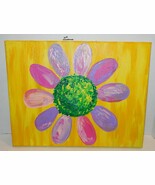 Still Life Original Oil Painting On Canvas 14&quot; x 11&quot; Flower Abstract Art - $659.23 MXN