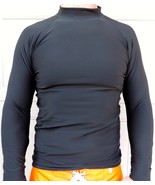 Men&#39;s Black Poly Fleece, Thermal, Long Sleeve Rash Guard, Sizes: Small-XL - $39.77 CAD