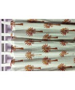 Traditional Jaipur Palm Tree Hand Block Printed Curtain Set Indian Handm... - £22.36 GBP+