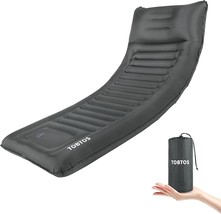 Grey Tobtos Self Inflating Camping Sleeping Pad With Pillow, Thick 6 Inch, Tent. - £41.40 GBP