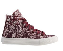 Converse NWOB 2high Red Block Lace Up Sneakers Women’s 7 Sf - £30.24 GBP
