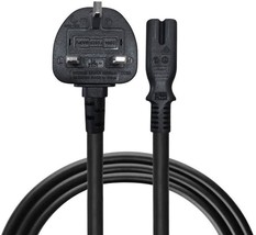 Uk Main Power Ac Cable For Grouptronics GTCDR-501 Dab Radio With Cd Player - £7.99 GBP+