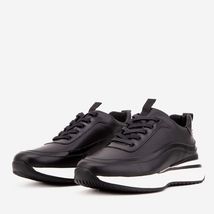 The Modena Black Leather Men Sneaker image 2
