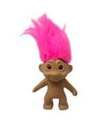 Vintage Russ Baby Troll Doll Pink Hair 3.5&quot; No Outfit - £4.73 GBP