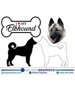 Elkhound - Dog Breed Decals (Set of 16) - Sizes in Description - $274.71 MXN