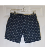 Market &amp; Spruce Shorts Womens Size 2 Blue Chino Flower Burst Hi-Rise EUC - $280.81 MXN