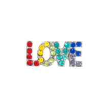 Origami Owl Charm (new) &quot;LOVE&quot; SPARKLE IN RAINBOW COLORS - (CH9059) - £7.02 GBP
