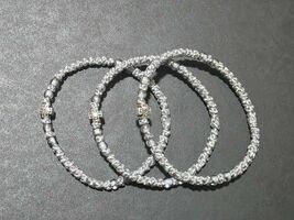 Handmade religious gift, Christian bracelet, thin silver komboskini, ros... - $11.99