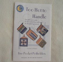 Pocket Potholder Pattern, Too Hot To Handle, Sewing Pattern, sew potholders - $7.50