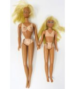 Vintage Sun Lovin Malibu Barbie + Skipper Dolls Tan Lines DAMAGED - $428.54 MXN