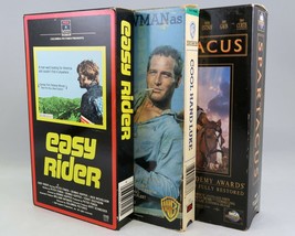 Cool Hand Luke, Spartacus, Easy Rider - 60s Classic Movies VHS Tape Lot - £15.72 GBP