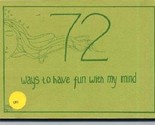 72 Ways to Have Fun With My Mind 1976 Creativity &amp; Thinking Skills - £23.71 GBP