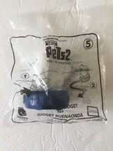 New SECRET LIFE OF PETS 2 HAPPY MEAL TOY #5 GROOVY GIDGET McDONALD&#39;S POM... - $4.70