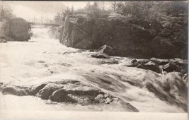 RPPC Beautiful Rushing Water Scene Walk Bridge Mountains c1910 Postcard X8 - £7.82 GBP