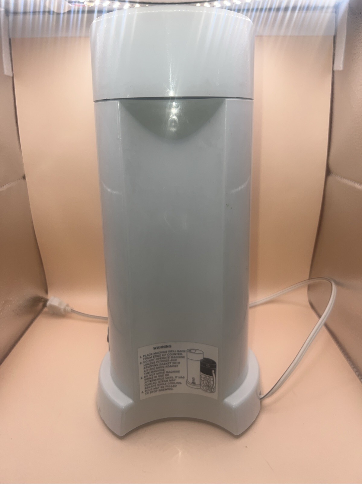 Mr. Coffee Iced Tea Maker 2 QT TM1.7 Teal White Base Unit Only No Pitcher Item image 4