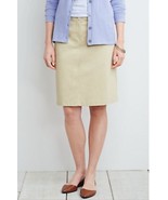 J. Jill Live-In Chino Skirt Size Small NWT Color &quot;Sea Salt&quot; NOS - $26.53 CAD