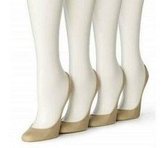 Hue Womens Microfiber No Show Socks 4 Pair Pack - $15.00