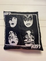 VTG &amp; RARE 1986 NIKRY Co. Inc. B &amp; W KISS licensee pillow (amazing Condi... - $72.95