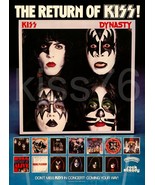 KISS Dynasty &quot;Return Of KISS&quot; / KISS ALBUMS 24 x 33 Custom Promo Poster - $68.38 CAD