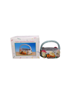 Vintage 1995 Porcelain Easter Basket Train Stamped ABC Distributing - $20.22 CAD