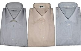 Men&#39;s Shirts Cotton Bottom White Check Neck Classic Cameleon 4 Seasons - £31.19 GBP