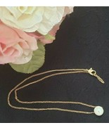 Womens Faux Pearl Necklace Pendant Jewelry Gold Chain Just So Lovely Bra... - $9.90