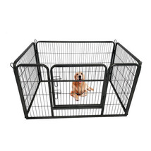 Pet Playpen Foldable Metal Square Tube Dogs Exercise Pen Outdoor Dog - £91.96 GBP