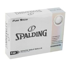 Spalding Pure Speed White Golf Balls Super Reactive Titanium Core 12-Piece NIB - £15.82 GBP