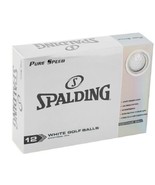 Spalding Pure Speed White Golf Balls Super Reactive Titanium Core 12-Pie... - $20.14