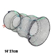 Crayfish Crab Trap Net Shrimp Lobster Cage Collapsible Portable Fishing Accessor - £52.78 GBP