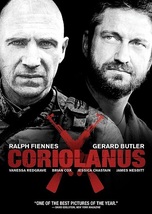 Coriolanus...Starring: Ralph Fiennes, Gerard Butler, Vanessa Redgrave (used DVD) - £7.81 GBP