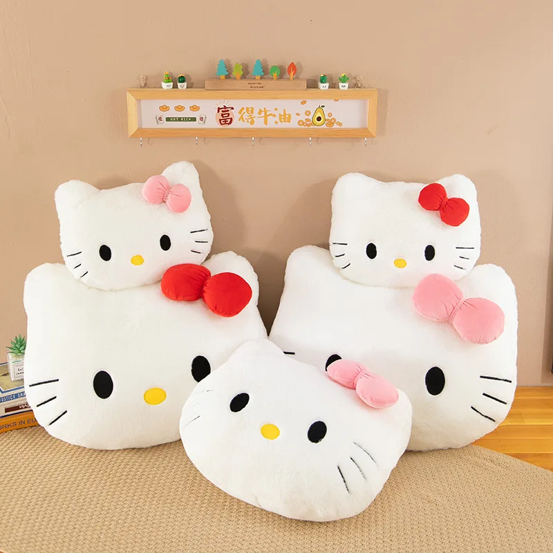 0 40cm hello kitty pillow cute big head sofa cushion cat head plush pillow high beauty thumb200